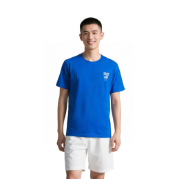 【Design Navy Blue Print Crew Neck Short-Sleeve T-Shirt】|Navy main color|Round neckline|Short-sleeve style|Left chest white number & logo embroidery design|Crew Neck T-Shirt Supplier T1201 【Design Navy Blue Print Crew Neck Short-Sleeve T-Shirt】|Navy main color|Round neckline|Short-sleeve style|Left chest white number & logo embroidery design|Crew Neck T-Shirt Supplier T1201